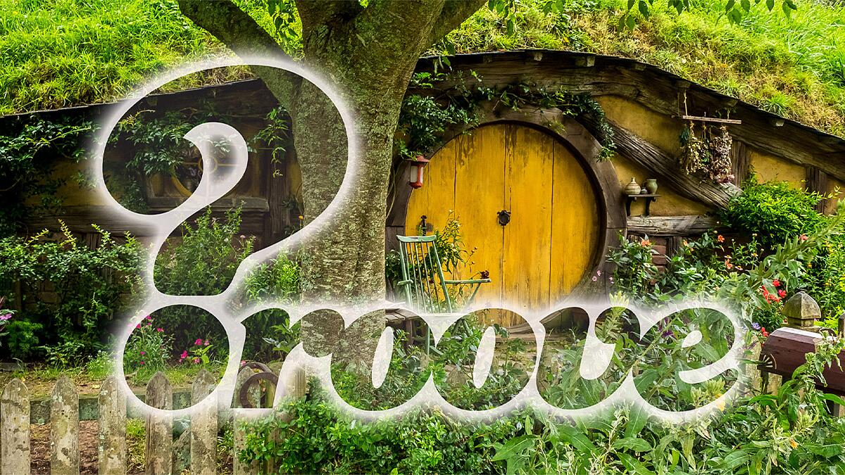 groove quiz, hobbit-haus mit großem fragezeichen und schriftzug