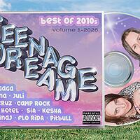 teenage dream, cd-cover mit schriftzug und zwei porträts
