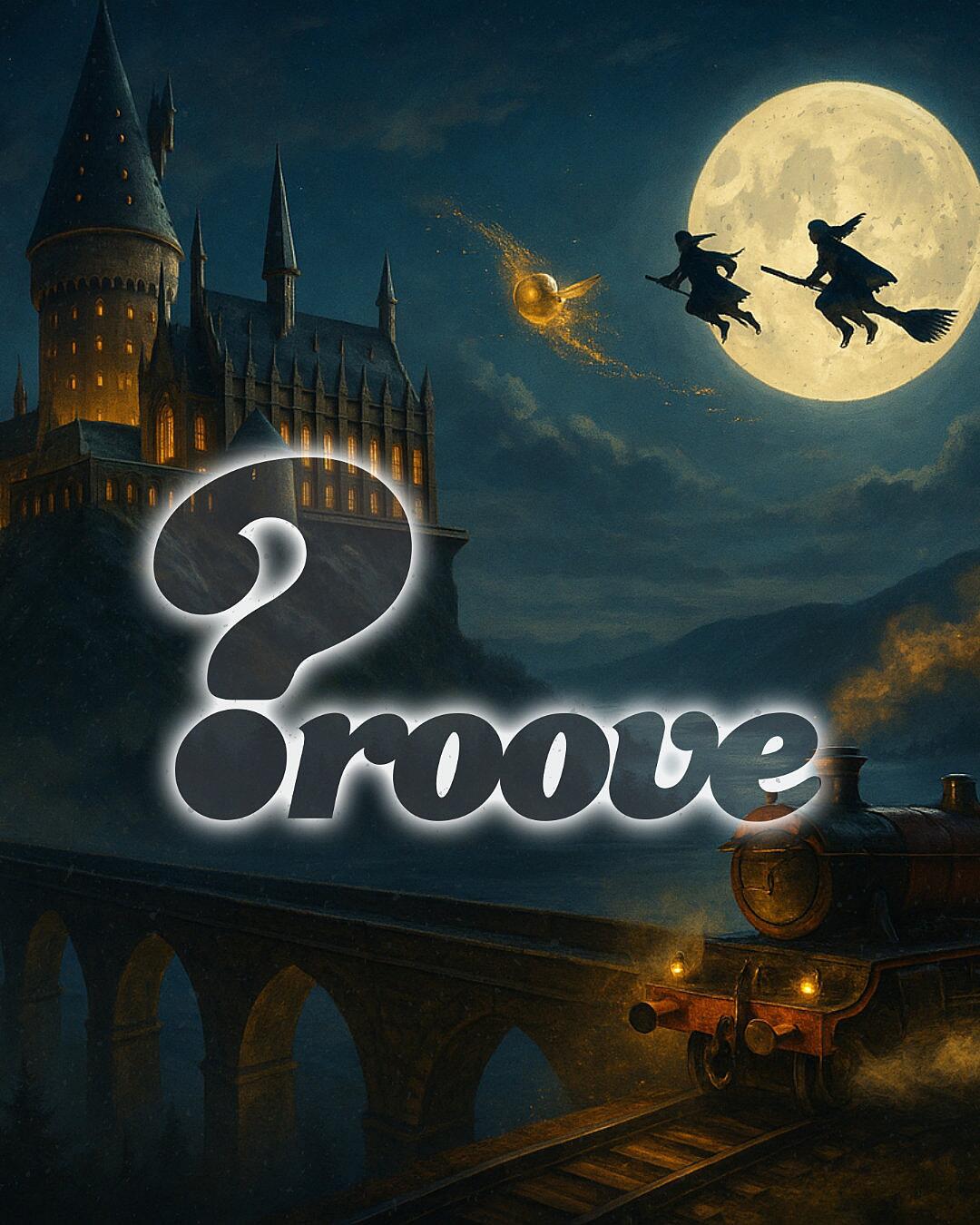 groove quiz, zauberschloss und hexen vor vollmond bei nacht