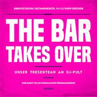 the bar takes over, pinke grafik mit großem schriftzug