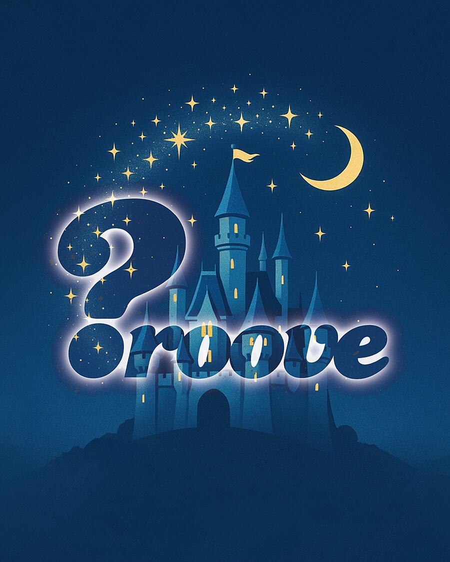 groove quiz, märchenschloss mit mond, sternen und fragezeichen