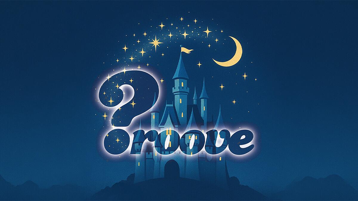 groove quiz, märchenschloss mit mond, sternen und fragezeichen