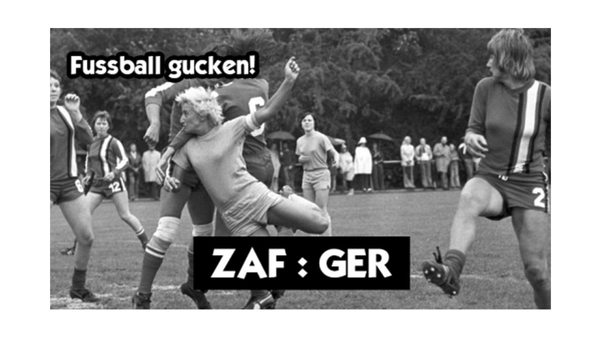 Fussball gucken ZAF - GER