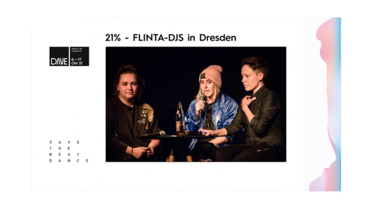 21% | FLINTA-DJs in Dresden