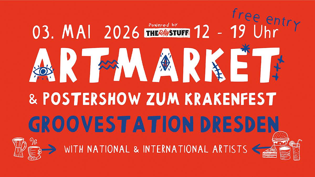 Artmarket, Poster mit Datum und Veranstaltungsinfos
